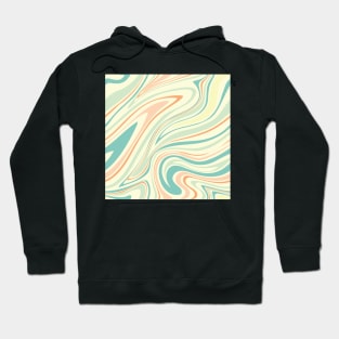 Groovy Swirling Liquid Pattern - Pastel Combo Hoodie